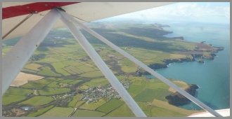 Ty Pobty Trefin from the Air